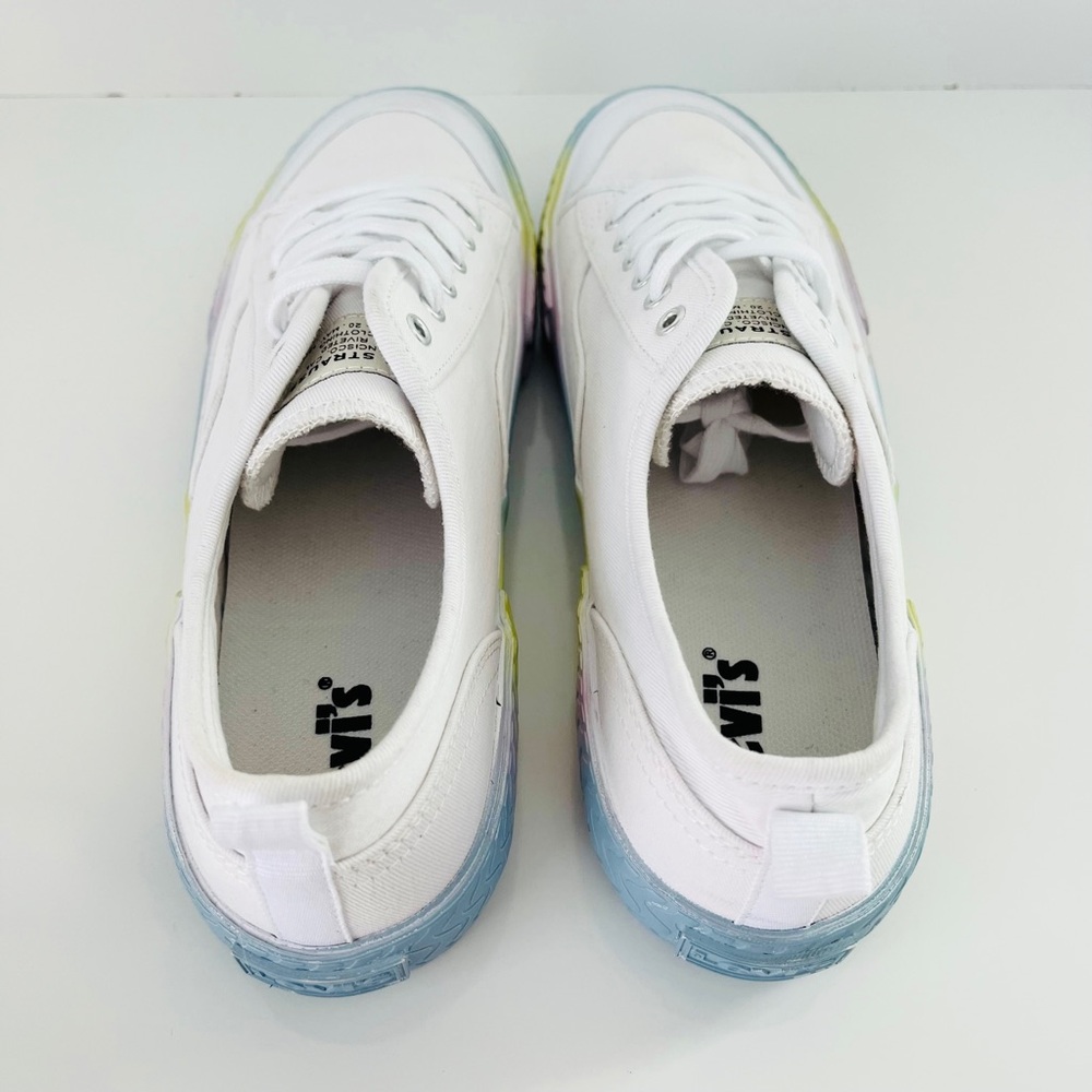 LEVI’S Modern Lo Dream Factory Sneakers in White Multicolor - Picture 9 of 13